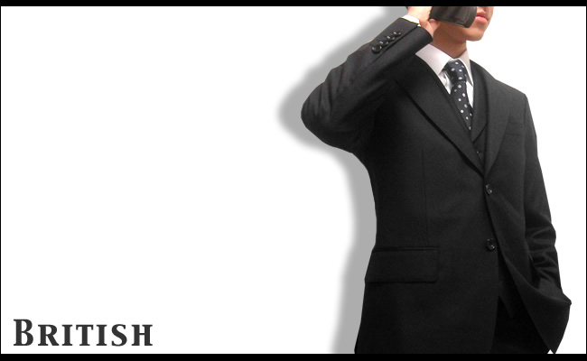�r�W�l�X�u���e�B�b�V���X�^�C���X�[�c/Business British Style Suit