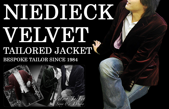 NIEDIECK VELVET , Tailored jacket , Bespoke tailor since 1984 , velvet jacket , sexy & Dressy